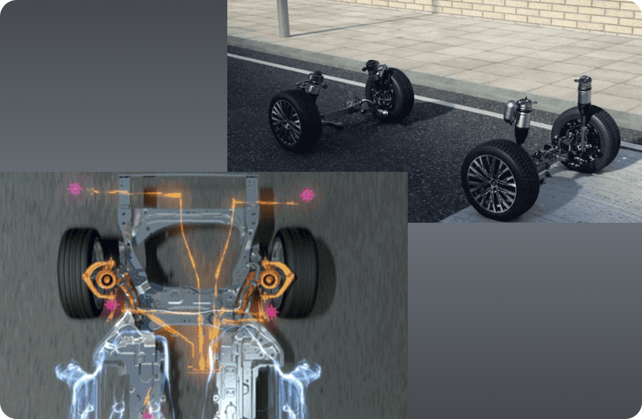 Suspensi McPherson Depan & Suspensi Multi-link Belakang